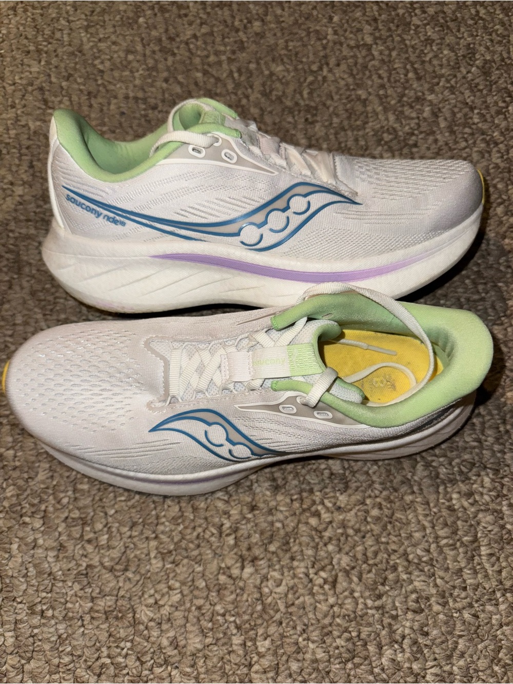 Women’s Saucony Ride 18 White/Verbena